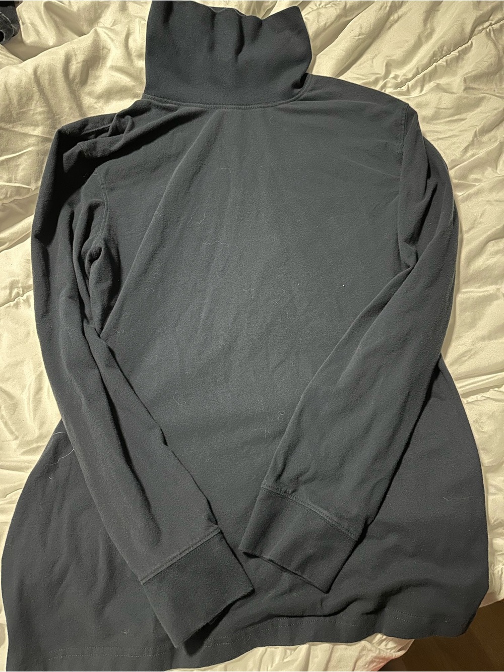 Men's Navy Blue Turtleneck Sweater - Classic Long-Sleeve Pullover